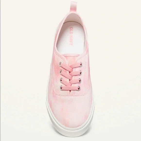 NO TIE SHOELACES Gender-Neutral Elastic-Lace Sneakers For Old Navy Size 4 - Picture 2 of 9